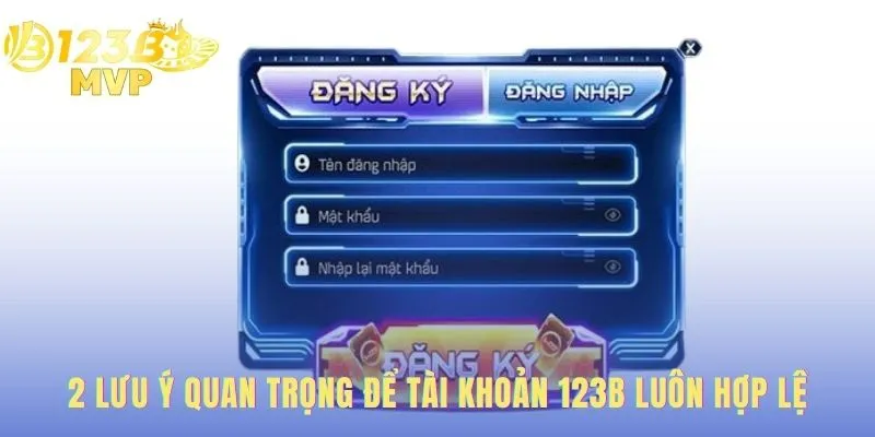 Lưu ý cho tài khoản hợp lệ là tên khớp ngân hàng và đủ 18 tuổi.