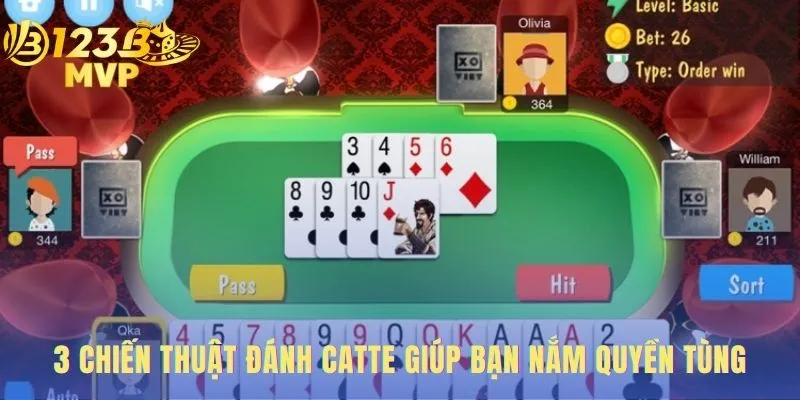 Catte | Hướng Dẫn Chơi 6 Lượt Và Chiến Thuật Tại 123 MVP 4 Chiến thuật Catte giúp bạn kiểm soát hoàn toàn cục diện ván đấu