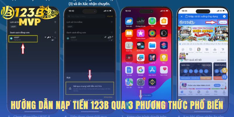Hướng dẫn nạp tiền 123B qua 3 phương thức phổ biến